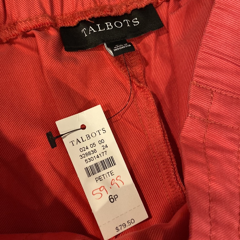 Talbots drawstring, roll tab pants - Picture 4 of 6
